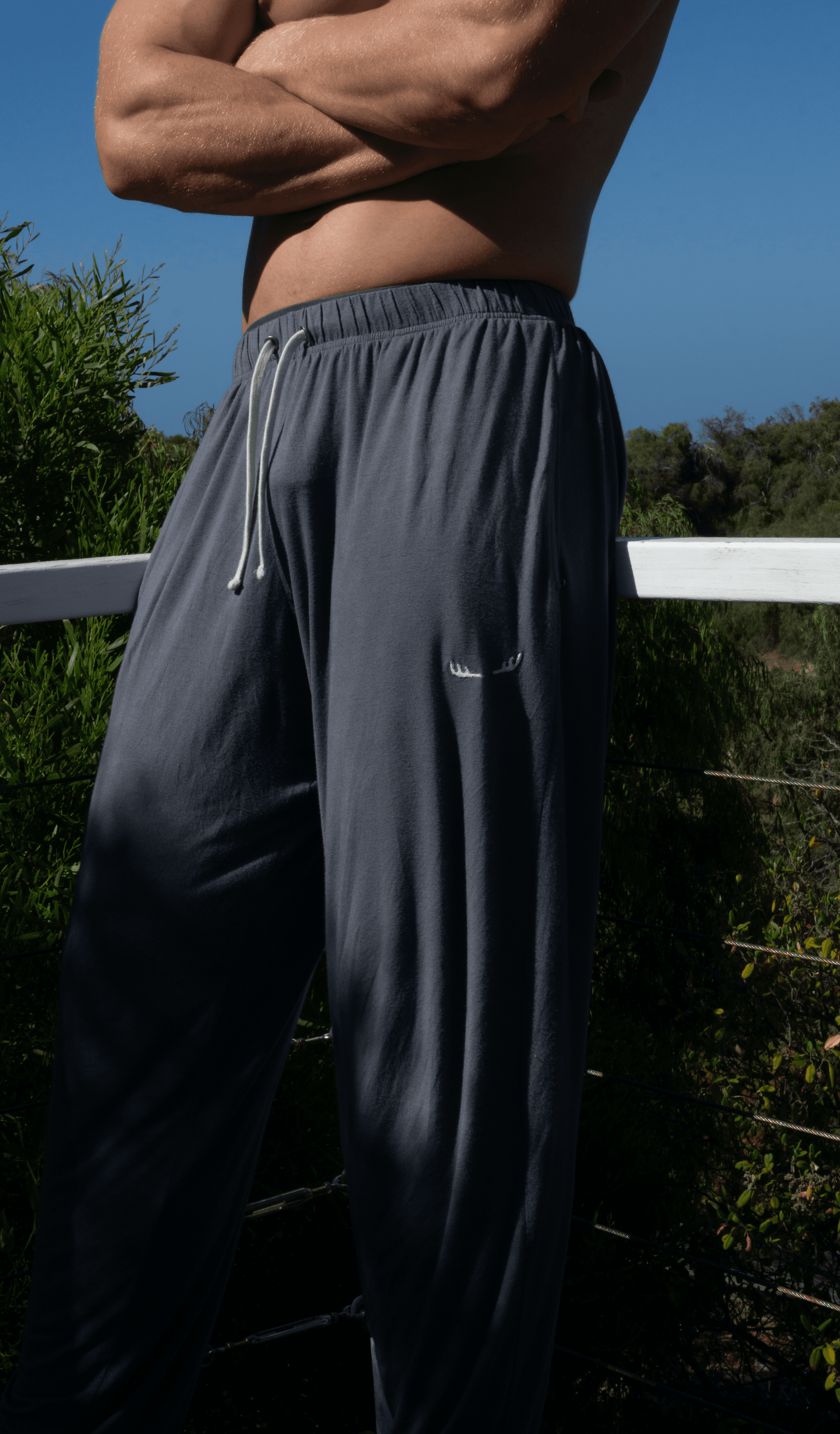 MØS Pyjama Pant worn outdoors